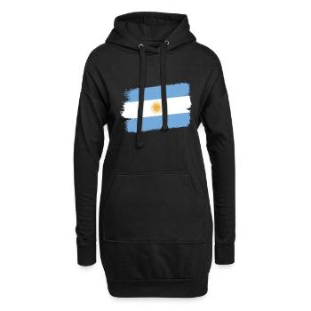 Drapeau de l’Argentine Amérique du Sud Drapeau de l’Argentine - Sweat-shirt à capuche long Femme - noir - Devant