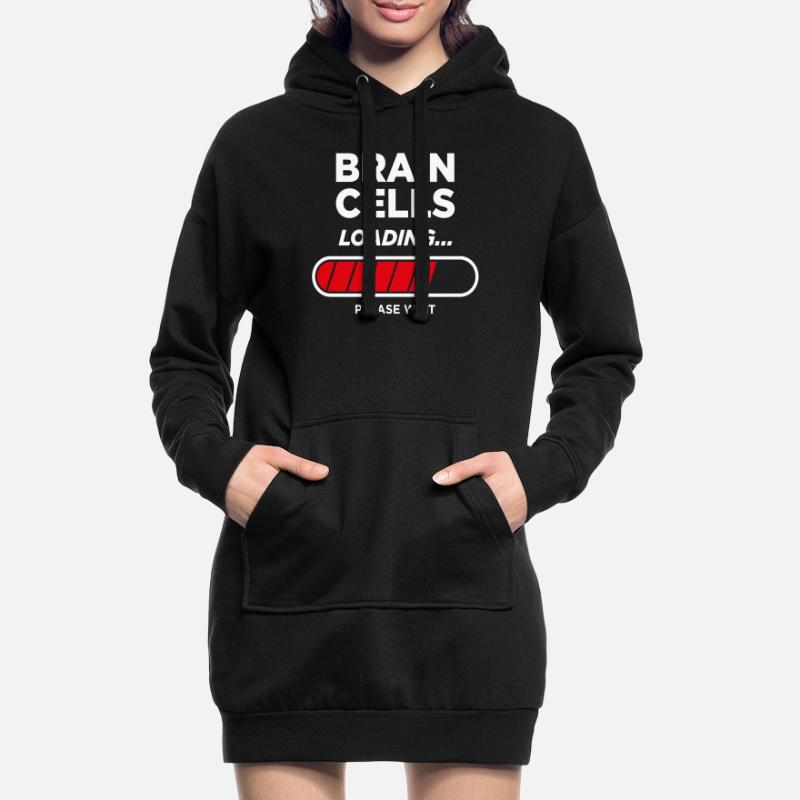 Brain Cells Loading Hoodie Dress