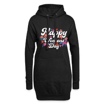 Alles Gute zum Frauentag Feministisch - Hoodie-Kleid - Schwarz - Vorne
