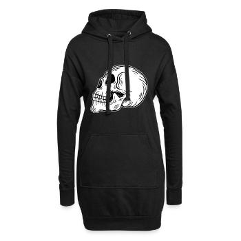 Skull Skeleton Skull Horror Cadeau d’Halloween - Sweat-shirt à capuche long Femme - noir - Devant