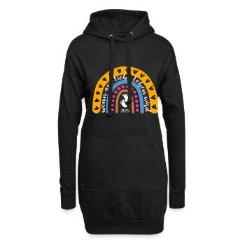 Wenn aus Liebe Leben wird Baby 2025 schwanger - Hoodie-Kleid - Schwarz - Vorne