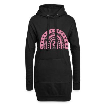 Wenn aus Liebe Leben wird Baby 2025 schwanger - Hoodie-Kleid - Schwarz - Vorne