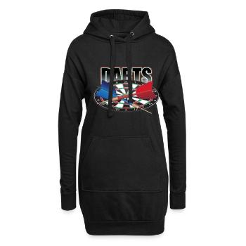 Dart - Sweat-shirt à capuche long Femme - noir - Devant