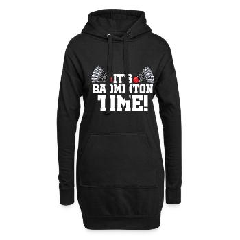 It's Badminton Time Graphic Badminton Player Shutt - Hoodie-Kleid - Schwarz - Vorne