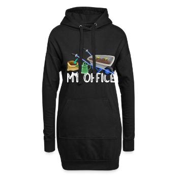 Retro Graphic Gardener Horticulturist Gardening La - Hoodie-Kleid - Schwarz - Vorne