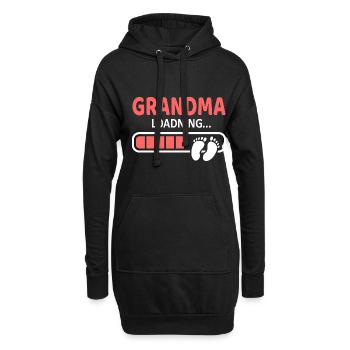 Oma - Hoodie-Kleid - Schwarz - Vorne