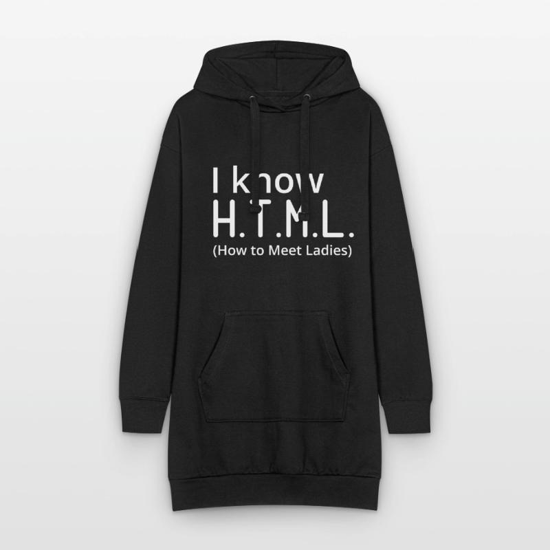 I Know HTML How To Meet Ladies Programmer Computer Hoodie-Kleid