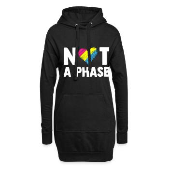 Not A Phase Gay Bisexual Pride Rainbow Lgbtq Diver - Hoodie-Kleid - Schwarz - Vorne