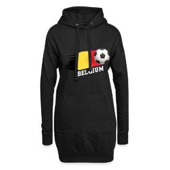 Belgien - Hoodie-Kleid - Schwarz - Vorne