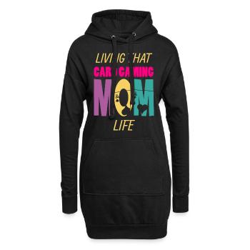 Vivre ce jeu de cartes Joueur de cartes Mom Life - Sweat-shirt à capuche long Femme - noir - Devant