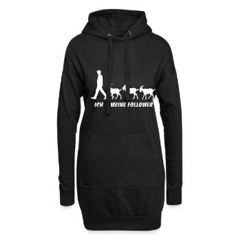 Ich Meine Follower Ziegen Züchter Landwirt Bauer - Hoodie-Kleid - Schwarz - Vorne