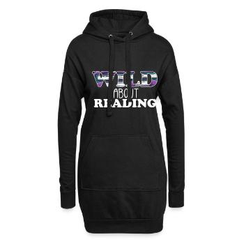 Lesen - Hoodie-Kleid - Schwarz - Vorne