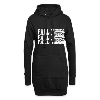 Fall vibes - Hoodie-Kleid - Schwarz - Vorne