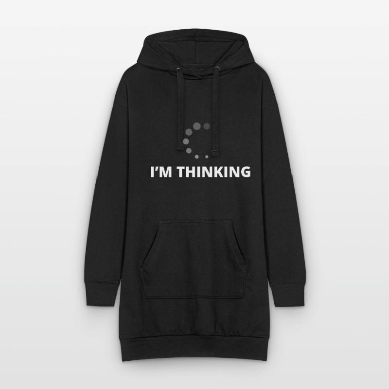 I'm Thinking Coder Software Developer Programmer N Hoodie-Kleid