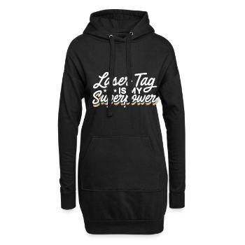 Lasertag Is My Superpower Lasertag Player Lasertag - Hoodie-Kleid - Schwarz - Vorne