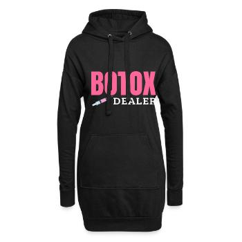 Botox - Hoodie-Kleid - Schwarz - Vorne