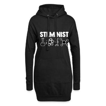 Steminist Software Developer Coder Nerd Conmputer - Hoodie-Kleid - Schwarz - Vorne