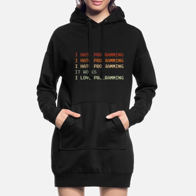 Things I Hate Programming Coder Coding Developer S Hoodie-Kleid