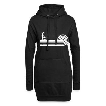 Retro Graphic Gardener Horticulturist Gardening La - Hoodie-Kleid - Schwarz - Vorne