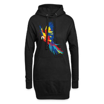 Parrot - Hoodie Dress - black - Front
