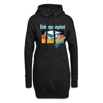 Integrationskurs Deutsch Einbürgerung Geschenk - Hoodie-Kleid - Schwarz - Vorne