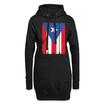 Drapeau de Porto Rico Drapeau de Porto Rico - Sweat-shirt à capuche long Femme - noir - Devant