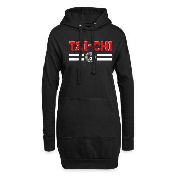 Tai Chi-Lehrer Tai Chi Kämpfer - Hoodie-Kleid - Schwarz - Vorne