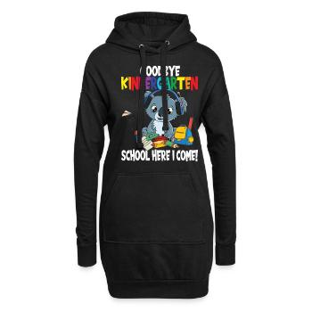 Kindergarten Schulanfang Einschulung - Hoodie-Kleid - Schwarz - Vorne