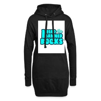 J’ai lu des livres interdits 33 - Sweat-shirt à capuche long Femme - noir - Devant