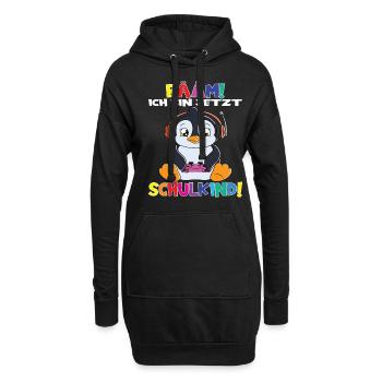 Bääm! Ich Bin Jetzt Schulkind Einschulung - Hoodie-Kleid - Schwarz - Vorne