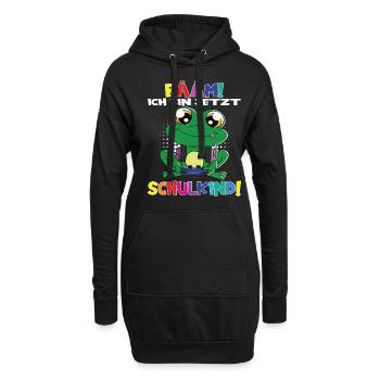 Bääm! Ich Bin Jetzt Schulkind Einschulung - Hoodie-Kleid - Schwarz - Vorne