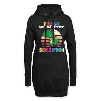 Bääm! Ich Bin Jetzt Schulkind Einschulung - Hoodie-Kleid - Schwarz - Vorne