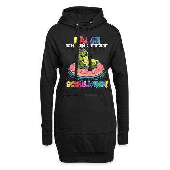 Bääm! Ich Bin Jetzt Schulkind Einschulung - Hoodie-Kleid - Schwarz - Vorne