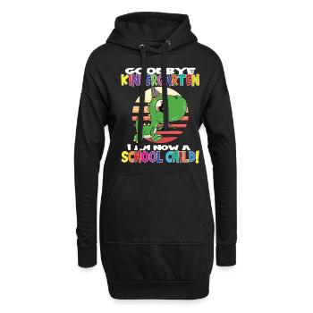 Au revoir la maternelle, je suis un écolier maintenant ! - Sweat-shirt à capuche long Femme - noir - Devant