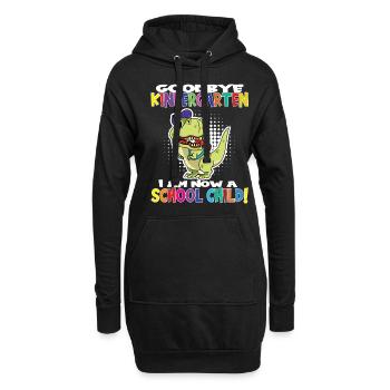 Au revoir la maternelle, je suis un écolier maintenant ! - Sweat-shirt à capuche long Femme - noir - Devant