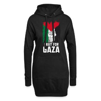 Palestine Tshirt Hommes Enfants Femmes Palestine - Sweat-shirt à capuche long Femme - noir - Devant
