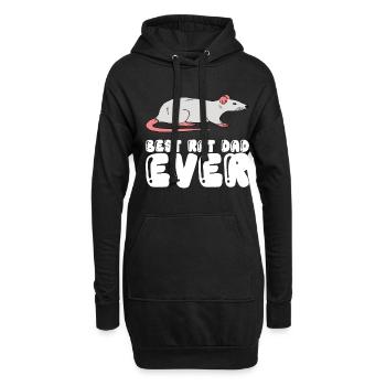 Bester Rattenvater Aller Zeiten - Hoodie-Kleid - Schwarz - Vorne