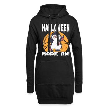 Halloween Zombie Tiere Halloween Pinguin - Hoodie-Kleid - Schwarz - Vorne