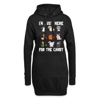 Halloween Zombie Tiere Halloween Tiere - Hoodie-Kleid - Schwarz - Vorne