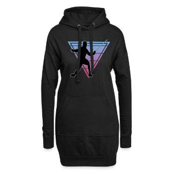 Escrime Escrime Escrime sportive - Sweat-shirt à capuche long Femme - noir - Devant