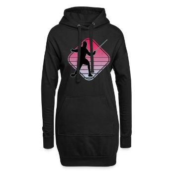 Escrime Escrime Escrime sportive - Sweat-shirt à capuche long Femme - noir - Devant