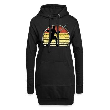 Escrime Escrime Escrime sportive - Sweat-shirt à capuche long Femme - noir - Devant
