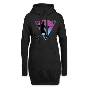 Escrime Escrime Escrime sportive - Sweat-shirt à capuche long Femme - noir - Devant