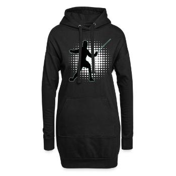 Escrime Escrime Escrime sportive - Sweat-shirt à capuche long Femme - noir - Devant