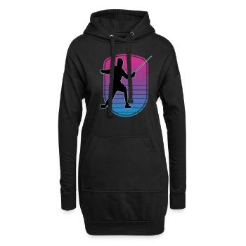 Escrime Escrime Escrime sportive - Sweat-shirt à capuche long Femme - noir - Devant