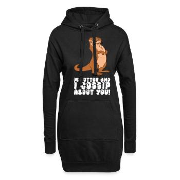 Niedliche Otter-Wortspiele Und Otter-Witze - Hoodie-Kleid - Schwarz - Vorne