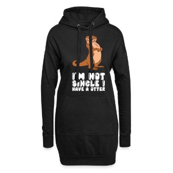 Niedliche Otter-Wortspiele Und Otter-Witze - Hoodie-Kleid - Schwarz - Vorne