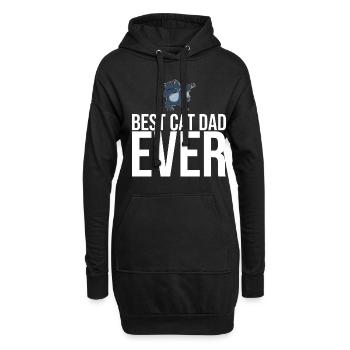 Dabbing Cat Funny Cat - Sweat-shirt à capuche long Femme - noir - Devant