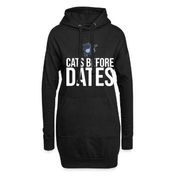 Dabbing Cat Funny Cat - Sweat-shirt à capuche long Femme - noir - Devant