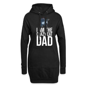 Dabbing Cat Funny Cat - Sweat-shirt à capuche long Femme - noir - Devant